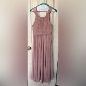 Elegant Mauve Evening Gown